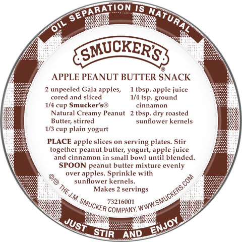Smucker's® PEANUT BUTTER CREAMY NATURAL