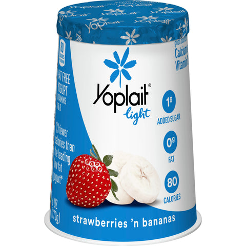 Yoplait Light YOGURT STRAWBERRY-BANANA LIGHT FAT FREE