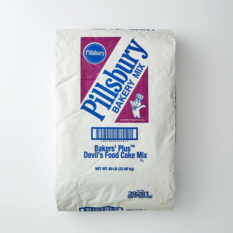 Pillsbury Mix Bakers Plus Devils Food Cake, 50 Pound -- 1 Case