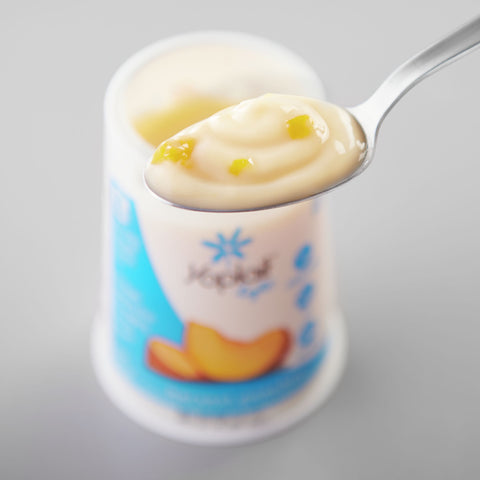 Yoplait Light Harvest Peach Yogurt, 6 Ounce -- 12 per case.