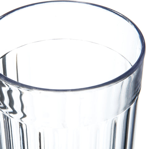 Carlisle TUMBLER PLASTIC FLUTED CLEAR 12 OZ