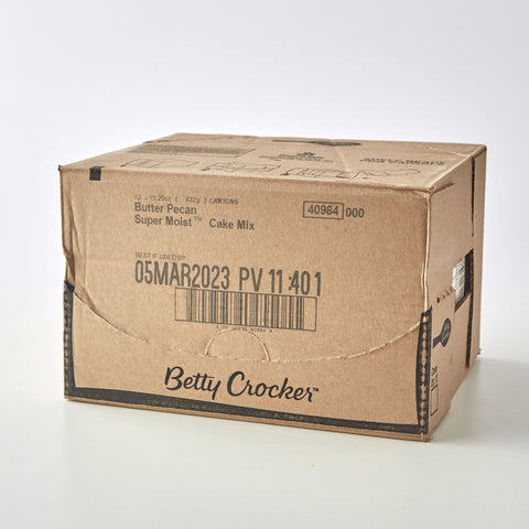 Betty Crocker Supermoist Butter Pecan Cake Mix, 15.25 Ounce -- 12 per case.