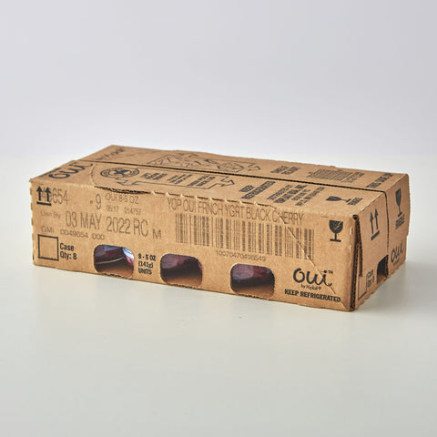 Oui By Yoplait Black Cherry French Style Yogurt, 5 Ounce -- 8 per case.