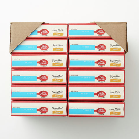 Betty Crocker SuperMoist Yellow Cake Mix, 15.25 Ounce -- 12 per case.