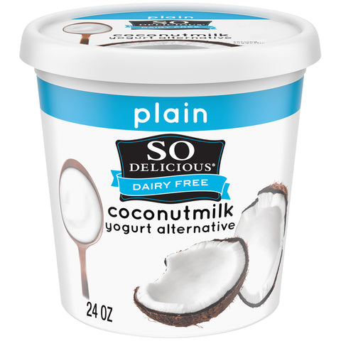 So Delicious Plain Dairy Free Coconut Milk Yogurt Alternative, 24 Ounce -- 6 per case.