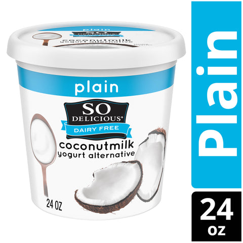 So Delicious Plain Dairy Free Coconut Milk Yogurt Alternative, 24 Ounce -- 6 per case.