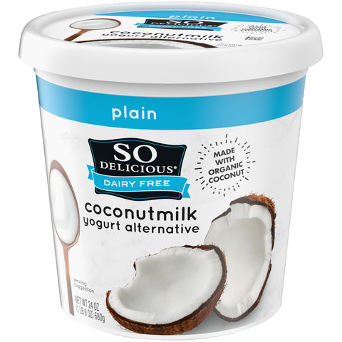 So Delicious Plain Dairy Free Coconut Milk Yogurt Alternative, 24 Ounce -- 6 per case.