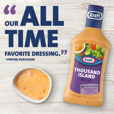 Kraft Thousand Island Dressing, 16 Ounce -- 6 Case
