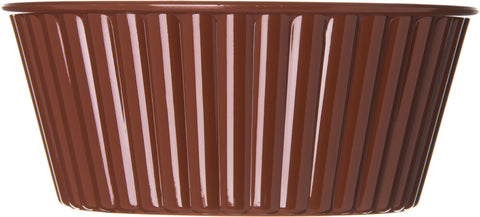 Carlisle RAMEKIN SAN FLUTED LENNOX BROWN 4.5 OZ