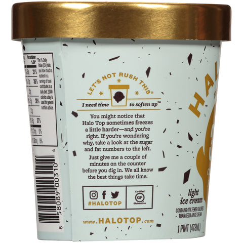 Velvet Ice Cream ICE CREAM MINT CHIP HALO TOP PINTS