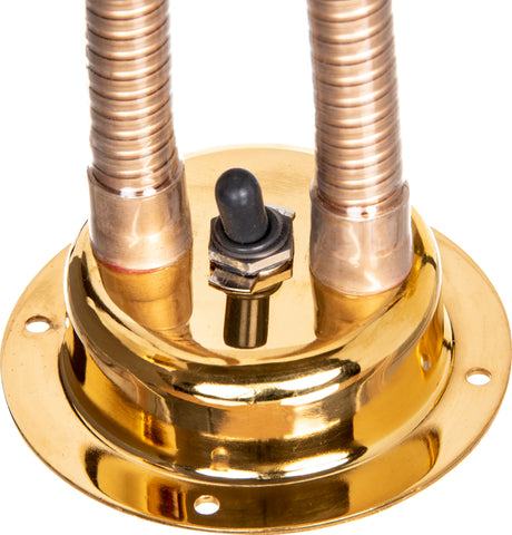 Carlisle LAMP HEAT FLEXIGLOW™ DUAL ARM W/ BOARD & PAN GOLD 24