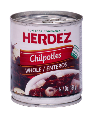 Herdez Chipotle Whole Peppers, 7 Ounce -- 12 per case.