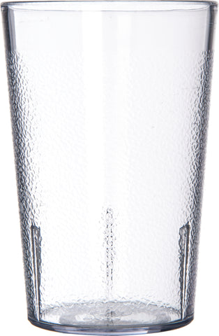 Tumbler San Plastic Clear Textered 8 Oz