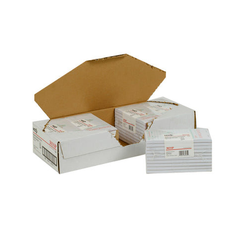 National Checking Company Interleaving Carbon Guest Check Paper - 2 Part White, 17 Line, 3.4 x 6.75 inch -- 50 per case.