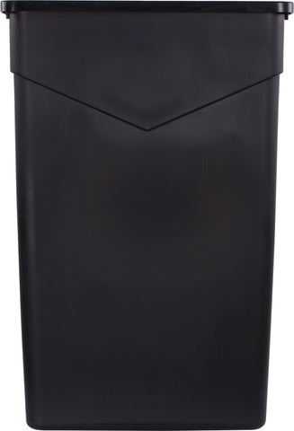 Container Waste Trimline™ Rectangle Trash Can Black 23 Gal