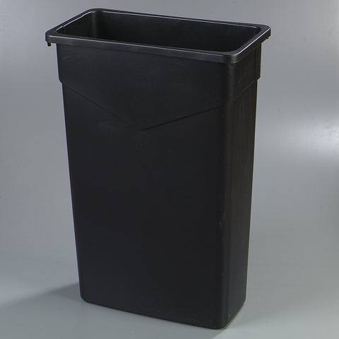 Container Waste Trimline™ Rectangle Trash Can Black 23 Gal
