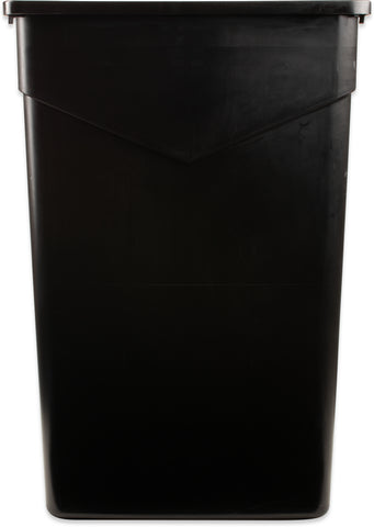 Container Waste Trimline™ Rectangle Trash Can Black 23 Gal