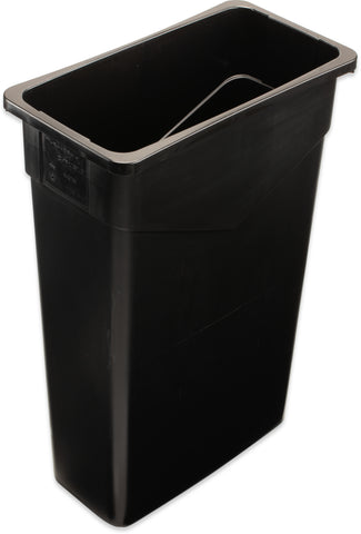 Container Waste Trimline™ Rectangle Trash Can Black 23 Gal
