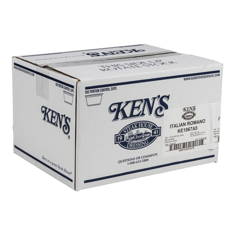 Ken's Foods DRESSING ITALIAN ROMANO SINGLE SERVE CUP
