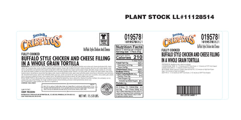State Fair® CRISPITOS® BUFFALO STYLE CHICKEN & CHEESE WHOLE GRAIN TORTILLAS FC 10195780821