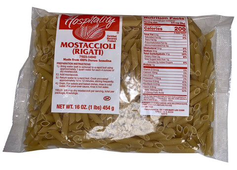 Hospitality PASTA MOSTACCIOLI RIGATI