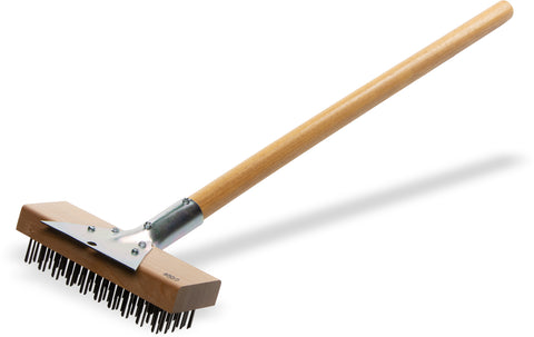 Brush Oven & Grill Brush W/scraper & Flat Carbon Steel Bristles 30