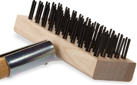 Brush Oven & Grill Brush W/scraper & Flat Carbon Steel Bristles 30