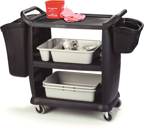 Cart Small Bussing & Transport Black 18x36.25x38 300 Lb Capacity