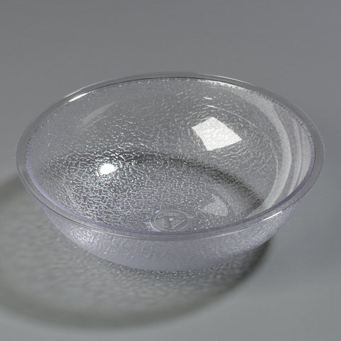 Bowl Salad Plastic Pebbled Clear 8