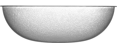 Bowl Salad Plastic Pebbled Clear 8