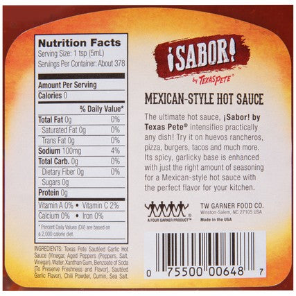 Texas Pete® SAUCE SABOR MEXICAN HOT