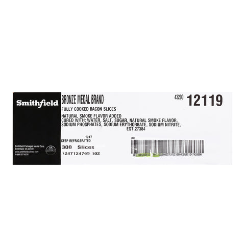 Patrick Cudahy BACON PRECOOKED SLICED 2/150 CT