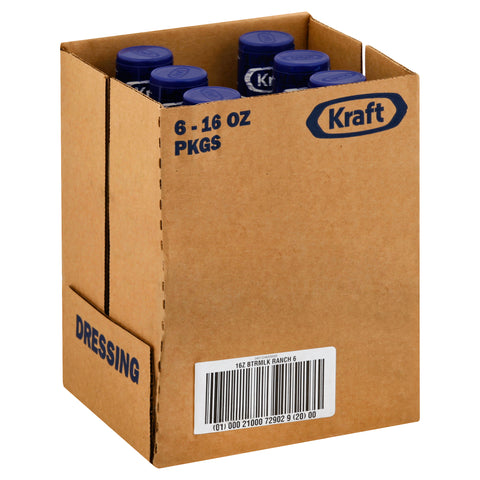 Kraft Buttermilk Ranch Dressing In Plastic, 16 Ounce -- 6 Case
