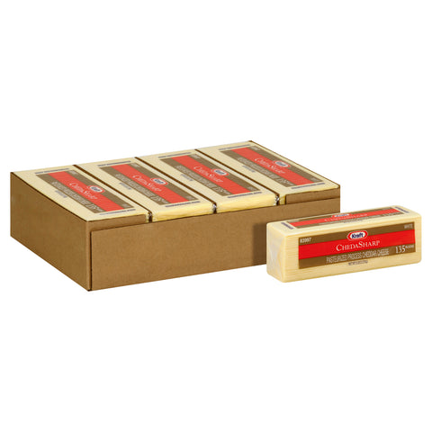 Kraft Chedasharp Sliced White Cheese, 5 Pound -- 4 per case.