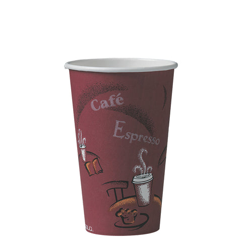 Solo Bistro® CUP PAPER HOT SINGLE POLY 16 OZ