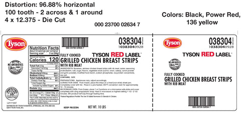 Chicken Breast Strip Grilled Premium Small Fc 38304-0928