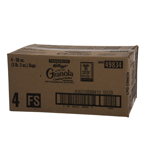 Kelloggs Low Fat Crunchy Cluster Granola, 50 Ounce -- 4 per case.