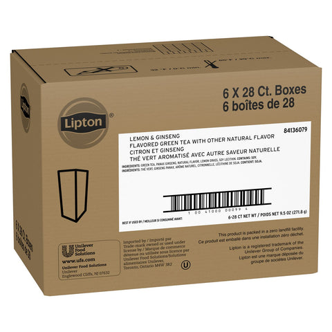 Lipton® TEA GREEN LEMON GINSENG