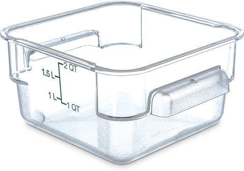 Container Plastic Clear Storplus Square 2 Qt