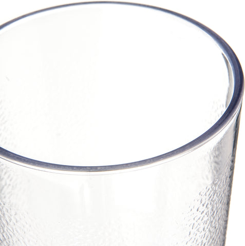 Tumbler San Plastic Clear Textered 8 Oz