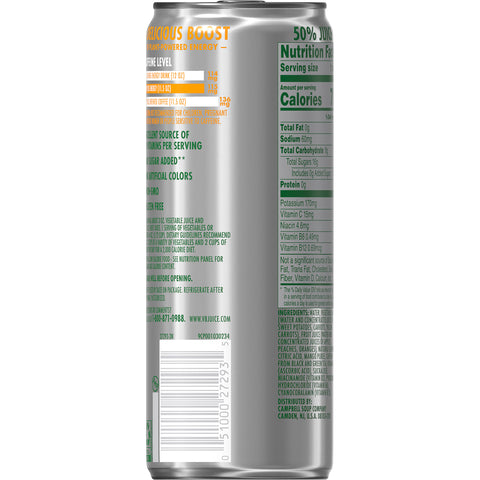 V8 Plus Energy Peach Mango Juice Drink Blend, 11.5 Fluid Ounce -- 12 per case