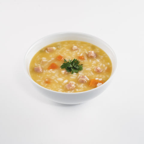 Campbells Condensed Chicken Soup w/ Rice - 50 oz. can, 12 per case