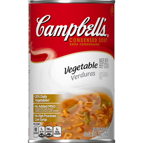 Campbells Condensed Vegetable Soup - 50 oz. can, 12 per case