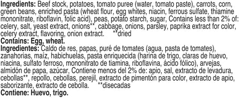 Campbells Condensed Vegetable Soup - 50 oz. can, 12 per case