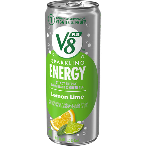 V8® DRINK SPARKLING + ENERGY LEMON LIME