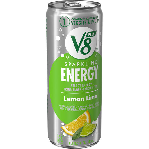 V8® DRINK SPARKLING + ENERGY LEMON LIME