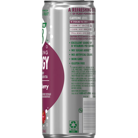 V8® JUICE ENERGY BLACK CHERRY CAN
