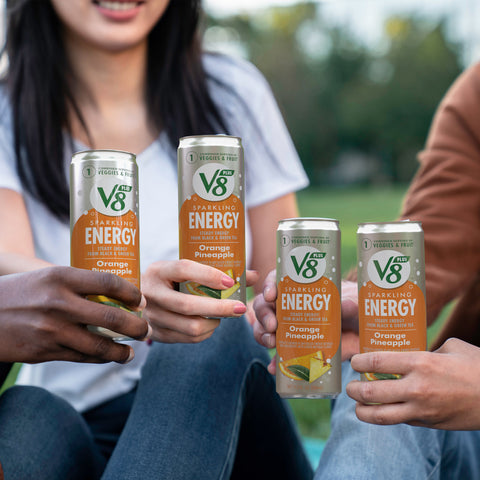 V8 Sparkling Orange Pineapple Energy Drink, 11.5 Fluid Ounce -- 12 per case