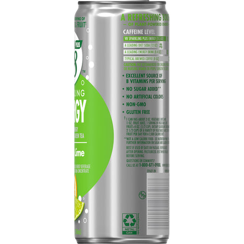 V8® DRINK SPARKLING + ENERGY LEMON LIME
