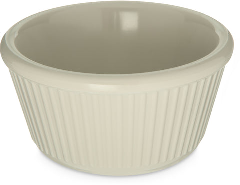 Carlisle RAMEKIN FLUTED MELAMINE BONE 4 OZ